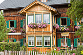 Typisches Ausseer Haus, Altaussee, Steiermark, Österreich, Europa