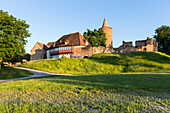 castle Stargard, Mecklenburg lakes, Mecklenburg lake district, Mecklenburg-West Pomerania, Germany, Europe