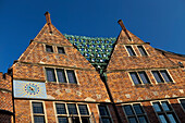 Detail of the Roseliushaus, Böttcherstraße, Bremen, Germany