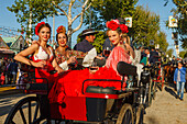 Kutsche, Feria de Abril, Frühlingsfest, Sevilla, Andalusien, Spanien, Europa