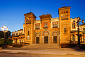 Museo de Artes y Costumbres Populares, Volkskundemuseum, Parque de Maria Luisa, Ibero-Amerikanische Ausstellung 1929, Sevilla, Andalusien, Spanien, Europa