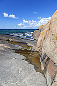 Rocky coast near Varberg, Halland, South Sweden, Sweden, Scandinavia, Northern Europe, Europe