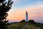 Leuchtturm Dornbusch, Nationalpark Vorpommersche Boddenlandschaft, Insel Hiddensee, Mecklenburg-Vorpommern, Deutschland