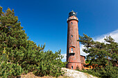 Leuchtturm Darß am Darßer Weststrand, Ostsee, Mecklenburg-Vorpommern, Deutschland