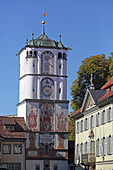 Frauentor, also Ravensburger Tor, Herrenstrasse, Wangen, Western Allgaeu, Allgaeu, Baden-Wuerttemberg, Germany