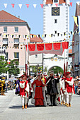 Mittelalterliches Frundsbergfest, Mindelheim, Unterallgäu, Allgäu, Schwaben, Bayern, Deutschland