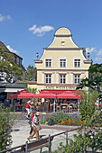Café Wittelsbach in der Kurzone, Bad Wörishofen, Unterallgäu, Allgäu, Schwaben, Bayern, Deutschland
