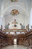 Choir of the charterhouse Buxheim, Memmingen, Swabia, Bavaria, Germany