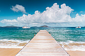 Beach Scene On Caribbean Salt Island, British Virgin