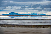 The Great Salt Lake On A Cloudy Afternoon