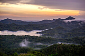 Kalibiru National Park Viewpoint In Java, Indonesia