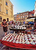 Flea Market on the Market Square, Old Town, Lublin, Lublin Voivodeship, Poland, Europe