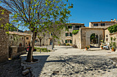 village of Orient in Serra de Tramuntana, mountain range, Majorca, Mallorca, Balearic Islands, Spain