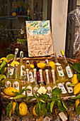 Limoncello for sale, Amalfi, Italy