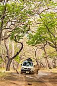 Truck Riding On A Dirt Road In Nicaragua