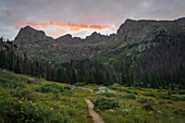 Sunrise On The Trail In Chicago Basin