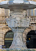 Verona, Italy, Europe,  Details of fountain in Piazza delle Erbe