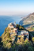Tignale, Lake Garda, Brescia province, Lombardy, Italy,  The Montecastello Sanctuary