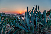 Castelardo Sonnenuntergang von Sardinien, Italien