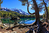 Lagh da Saoseo in autumn dress, Val di Campo, Grisons, Val Poschiavo, Switzerland