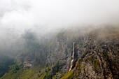 Germanasca valley, Piedmont, Turin, Italy, Pis piedmont waterfall