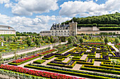 Villandry Schloss und seinen Garten, Villandry, Indre-et-Loire, Frankreich
