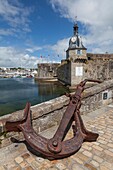 Concarneau, Brittany, France, An anchor at entrance of the medieval city