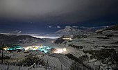 Nacht im Cembra-Tal, Trentino, Trento, Cembra, Italien, Europa