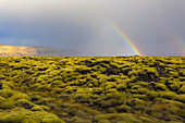 Rainbow, Europe, Iceland, Kirkjubaejarklaustur, Region Sudurland