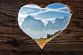 Seiser Alm, Seiser Alm, Dolomiten, Südtirol, Italien, Sonnenuntergang auf der Seiser Alm, Seiser Alm