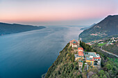 Tignale, Lake Garda, Brescia province, Lombardy, Italy, The Montecastello Sanctuary