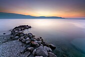 Sunrise in Toscolano Maderno, Garda lake, province of Brescia, Lombardy, Italy