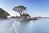 Beach Plage de Tamaricciu near Porto-Vecchio, South Corsica, Corsica, Southern France, France, Southern Europe, Europe