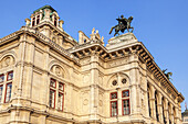 Wiener Staatsoper am Opernring in der Altstadt von Wien, Ostösterreich, Österreich, Europa
