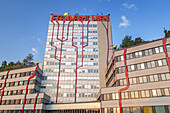 Incineration plant Spittelau of Friedensreich Hundertwasser in Vienna, Eastern Austria, Austria, Europe