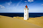 Lighthouse, Rubjerg Knude Fyr, Lokken, Jammerbucht, North Sea, Skagen, Denmark