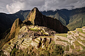 Machu Picchu, Aguas Calientes, Cusco, Cuzco, Peru, Anden, Südamerika, 7 Weltwunder