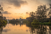 St. James Park Sonnenaufgang, London, England, Großbritannien, Europa