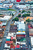 Rundown Johannesburg Stadtbild von der Spitze des Carlton Centers, Johannesburg, Südafrika, Afrika