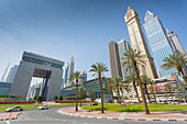 Maze Tower, Up Tower and Dubai Financial Centre in Downtown, Dubai, United Arab Emirates, Middle East