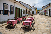 Street restaurant in Paraty at Costa Verde