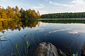 Evening Light On Page Pond In Meredith, New Hampshire, Usa