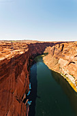 'Klippen entlang des Colorado River; Arizona, Vereinigte Staaten von Amerika'