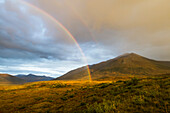 'Rainbow On Brooks Range, Gates Of The Arctic National Park, Northwestern Alaska Above The Arctic Circle; Alaska, United States Of America'