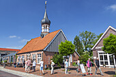 House of artists in Hooksiel in the former town hall, East Frisia, Friesland, Lower Saxony, Northern Germany, Germany, Europe