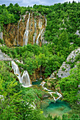 Waterfalls of Plitvice, Plitvice Lakes, National Park Plitvice Lakes, Plitvice, UNESCO world heritage site National Park Lake Plitvice, Croatia