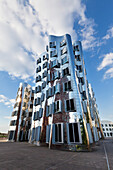 Neuer Zollhof von Frank O. Gehry, Medienhafen, Düsseldorf, Nordrhein-Westfalen, Deutschland