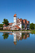Basedow castle, Mueritz-Elde-Wasserstrasse, Mecklenburgische Seenplatte, Mecklenburg-West Pomerania, Germany