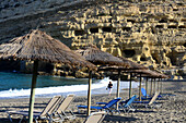 Beach of Matala, South- Crete, Greece