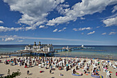 Sellin pier, Ruegen, Baltic sea, Mecklenburg Vorpommern, Germany